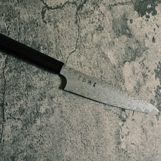 Hatsukokoro "Ginga" ATS-34 Mirror Damascus Petty 150mm