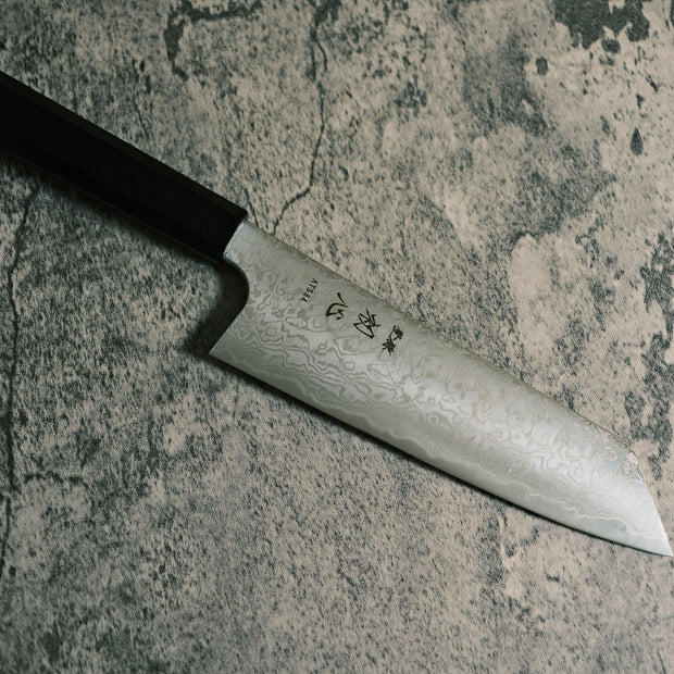 Hatsukokoro "Ginga" ATS-34 Mirror Damascus 170mm Bunka