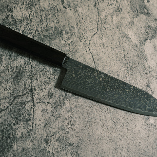 Hatsukokoro Ryuhyo SG2 Damascus Santoku 180mm